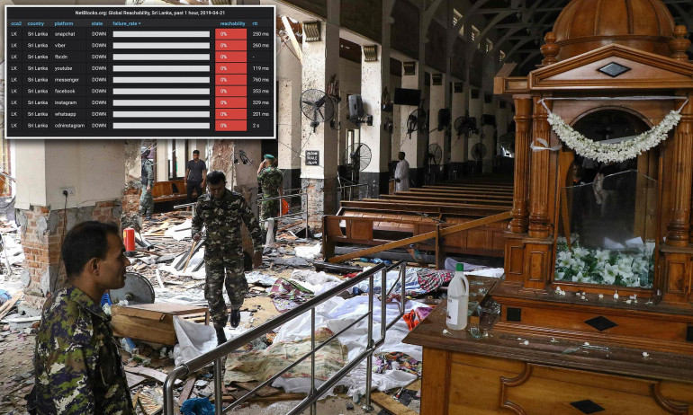 Sri Lankan government bans Facebook and Whatsapp access 'to prevent spread of false information' following bomb attacks
 