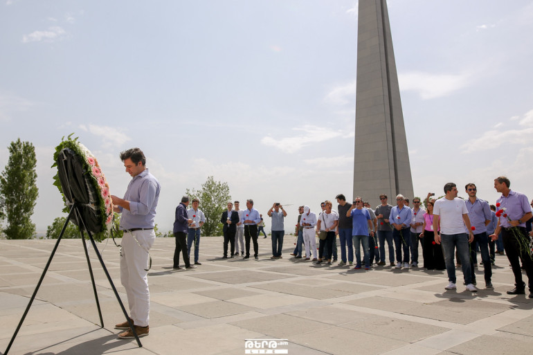 CAAP delegation pays tribute to Armenian Genocide victims in Yerevan CAAP delegation pays tribute to Armenian Genocide victims in Yerevan