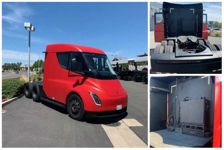 Համացանցում են հայտնվել Tesla Semi բեռնատարի առաջին լուսանկարները