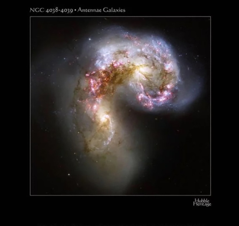 Hubble աստղադիտակը ֆիքսել է միմյանց մաս-մաս անող երկու գալակտիկաների բախումը