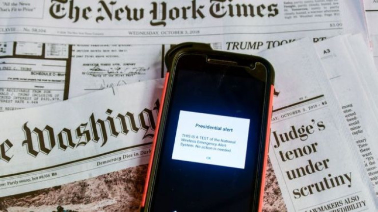 ABC fined $395,000 over presidential alert skit