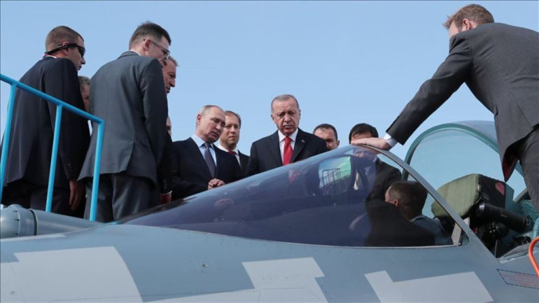 Պուտինը ցույց է տվել Էրդողանին Су-57 կործանիչը