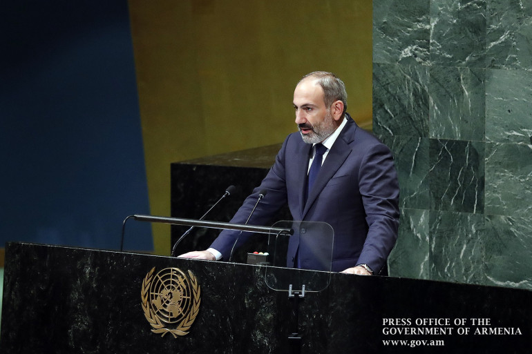 Any solution to Nagorno-Karabakh conflict 'must be trilaterally acceptable’ - Pashinyan's address to Azerbaijani leader from UN General Assembly
Any solution to Nagorno-Karabakh conflict 'must be trilaterally acceptable’ - Pashinyan's address to Azerbaijani leader from UN General Assembly