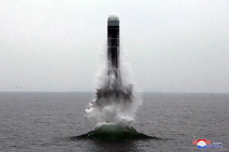 North Korea test-fires submarine-capable ballistic missile fired from sea