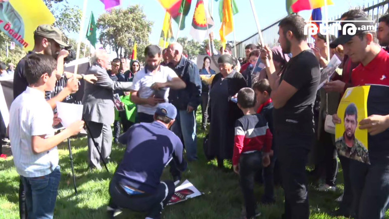 Kurds in Armenia protest outside US Embassy, condemning Turkey’s genocidal acts Kurds in Armenia protest outside US Embassy, condemning Turkey’s genocidal acts
