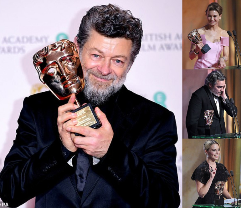 Լոնդոնում կայացել է հեղինակավոր BAFTA մրցանակաբաշխությունը. հաղթողների թվում է նաև հայազգի Էնդի Սերկիսը (լուսանկարներ)