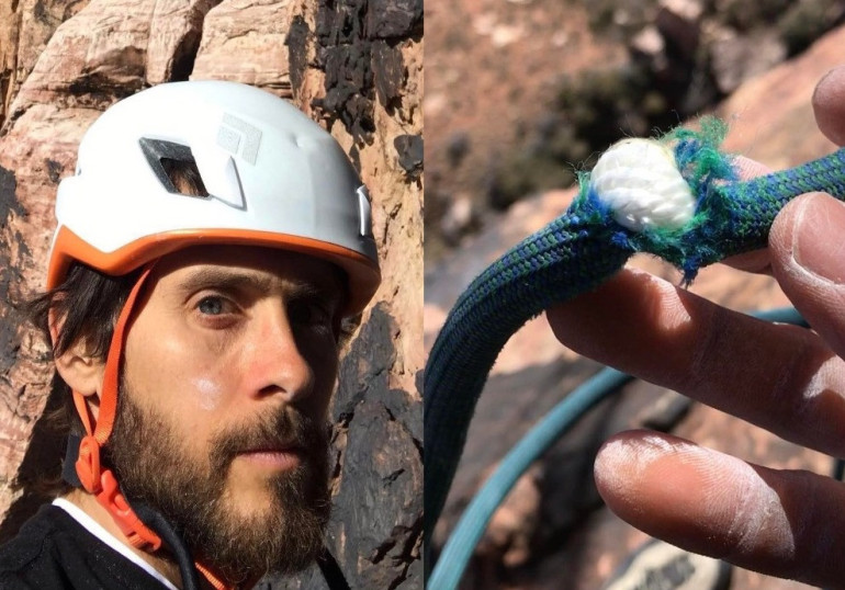 Jared Leto narrowly escapes death in rock climbing fall