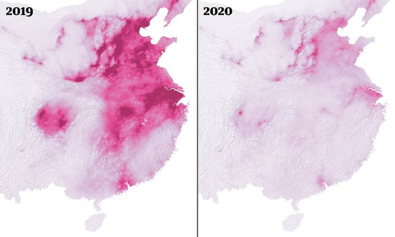 Coronavirus pandemic leading to huge drop in air pollution