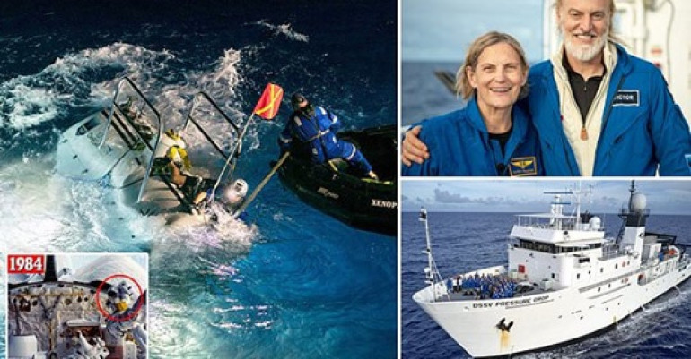 Former NASA astronaut who made history as the first American female spacewalker breaks new ground by diving 36,000ft under water to the lowest point on Earth