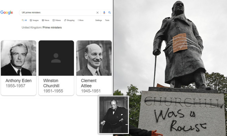Google apologizes after Winston Churchill photo disappears from searches for World War II leaders and UK Prime Ministers