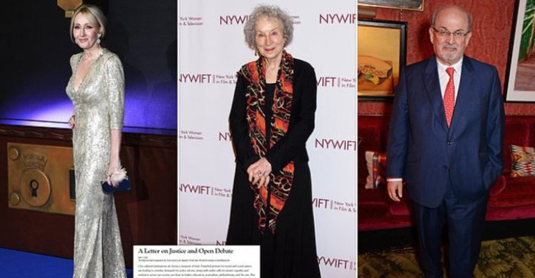 JK Rowling joins Margaret Atwood and Salman Rushdie among 150 authors and academics in call to defend free speech