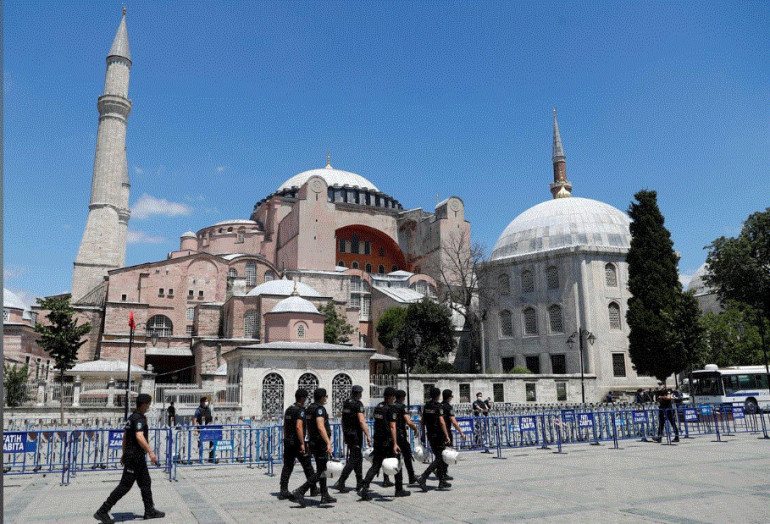 Turkey will inform UNESCO of Hagia Sophia moves, minister says