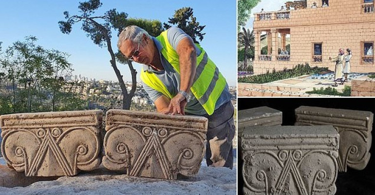 Magnificent stone remains of 2,500-year-old royal palace from the time of the Kings of Judah found carefully buried outside the walls of Jerusalem