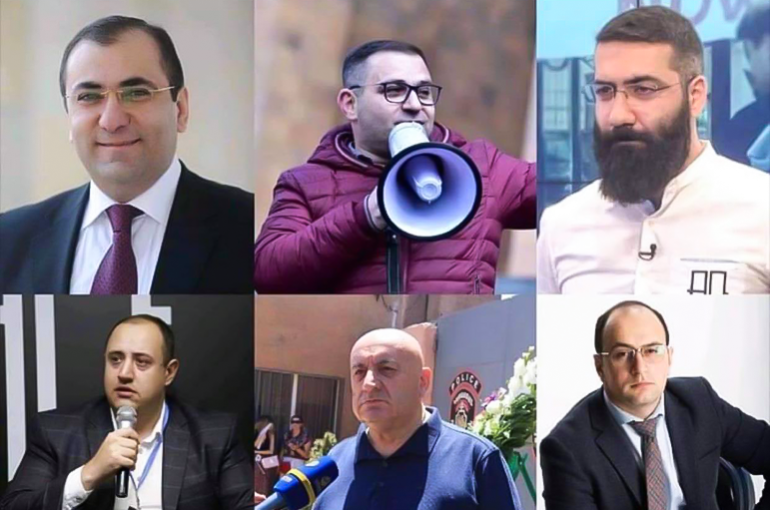 Արա Սաղաթելյանը, Նարեկ Մալյանը, Արթուր Դանիելյանը, Միհրան Հակոբյանը, Ռոբերտ Մելքոնյանը և Հայկ Մամիջանյանը ձերբակալվել են
