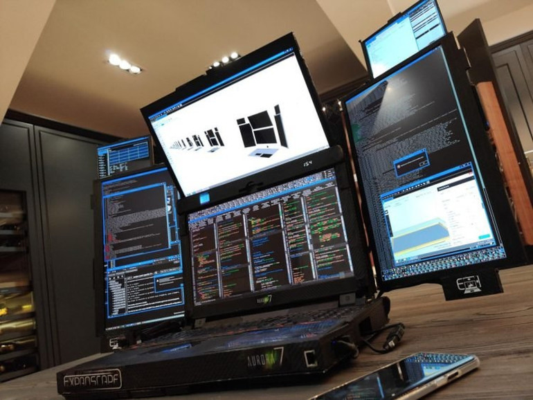 The insane laptops that has seven foldable displays