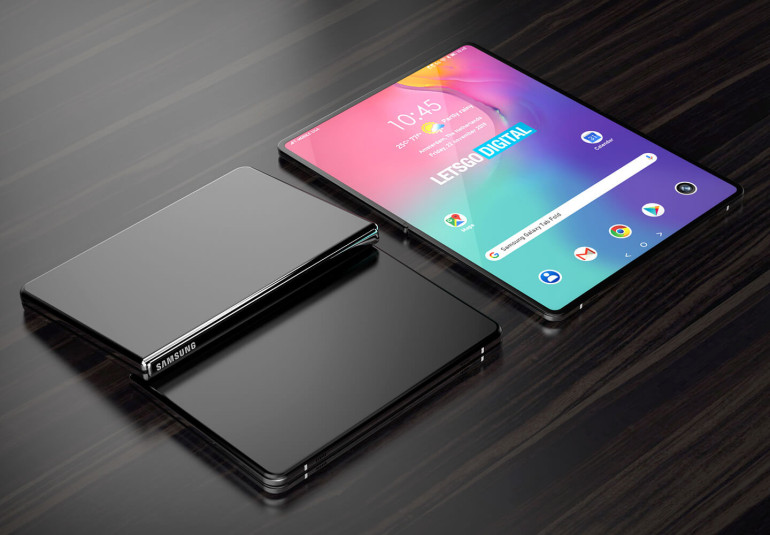 Появилось первое изображение складывающегося планшета Samsung