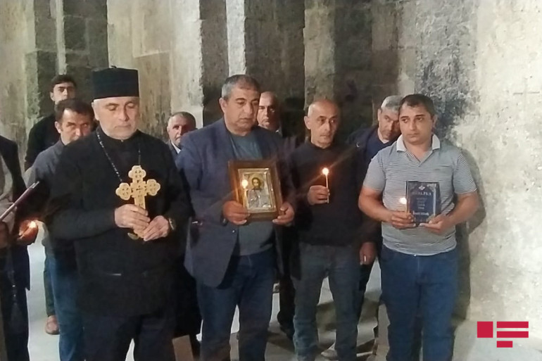 Ադրբեջանի ուդիական համայնքը Զատիկը նշել է Ծիծեռնավանքում (լուսանկարներ)