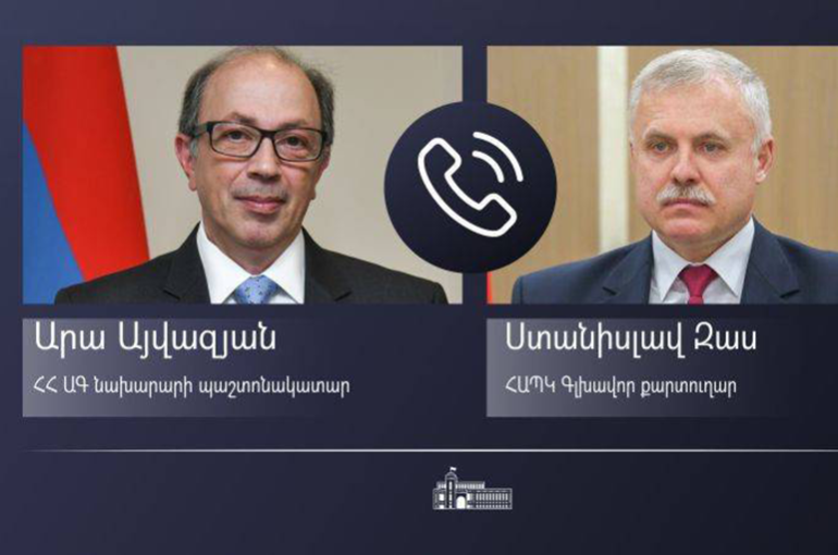 Արա Այվազյանը Ստանիսլավ Զասին տեղեկացրել է, որ Փաշինյանի անունից նամակներ են ուղարկվել Տաջիկստանի նախագահին և ՀԱՊԿ խորհրդի անդամներին
