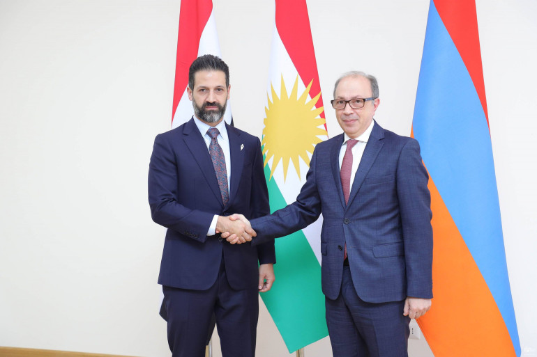 Արա Այվազյանը հանդիպել է Իրաքյան Քուրդիստանի տարածաշրջանային կառավարության փոխվարչապետ Քուբադ Թալաբանիի հետ