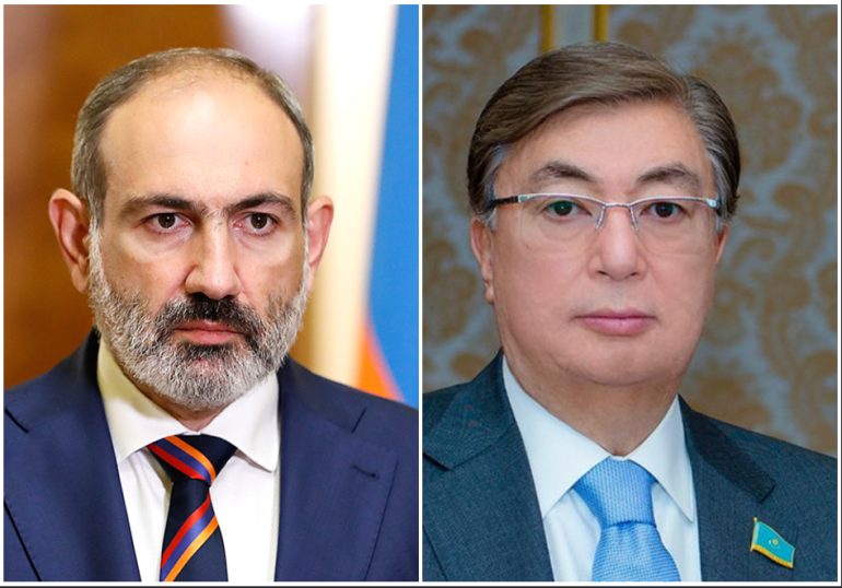 Նիկոլ Փաշինյանը Ղազախստանի նախագահին ասել է, որ անթույլատրելի է համարում Ադրբեջանի կողմից ՀՀ ինքնիշխան տարածքի նկատմամբ ոտնձգությունը