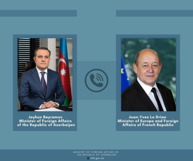 Ֆրանսիայի ԱԳ նախարարն ադրբեջանցի գործընկերոջ հետ քննարկել է հայ-ադրբեջանական սահմանին տիրող իրավիճակը
