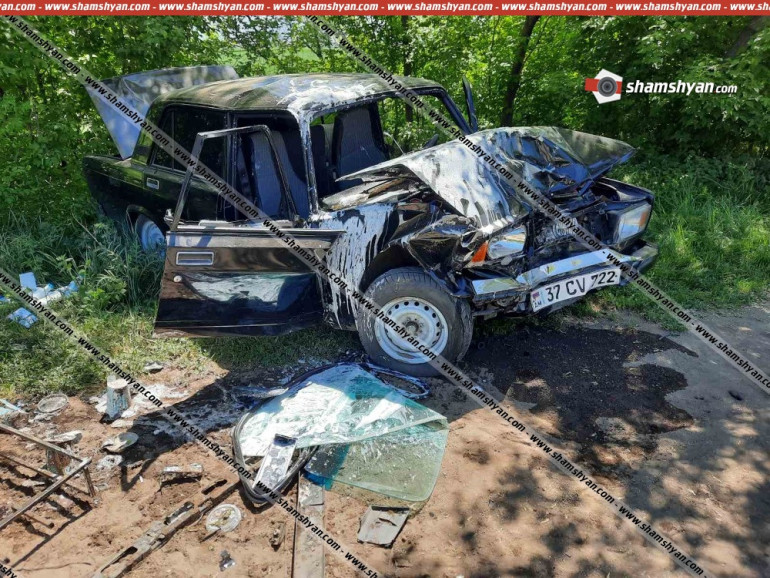 Շիրակում բախվել են Opel-ն ու «ВАЗ 2107»-ը. կա վիրավոր․ Shamshyan.com
