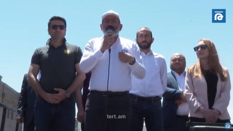 Նիկոլ Փաշինյանի հանրահավաքը՝ Ջերմուկում (տեսանյութ)