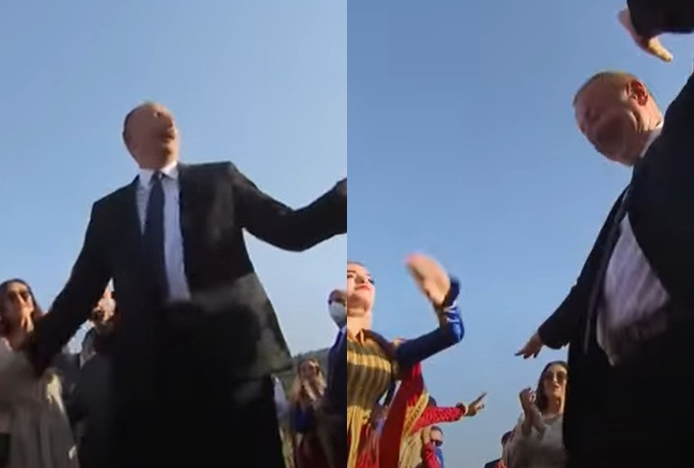 Ալիևը պարել է Շուշիում (տեսանյութ)
