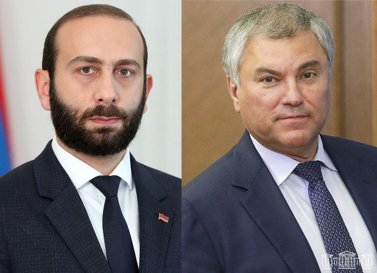 ՌԴ Պետդումայի նախագահը շնորհավորել է Արարատ Միրզոյանին արտահերթ ընտրություններում հաղթանակի կապակցությամբ