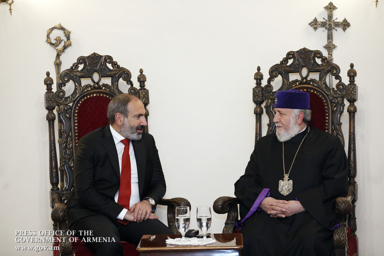 Ամենայն Հայոց Կաթողիկոսը շնորհավորական ուղերձ է հղել Նիկոլ Փաշինյանին