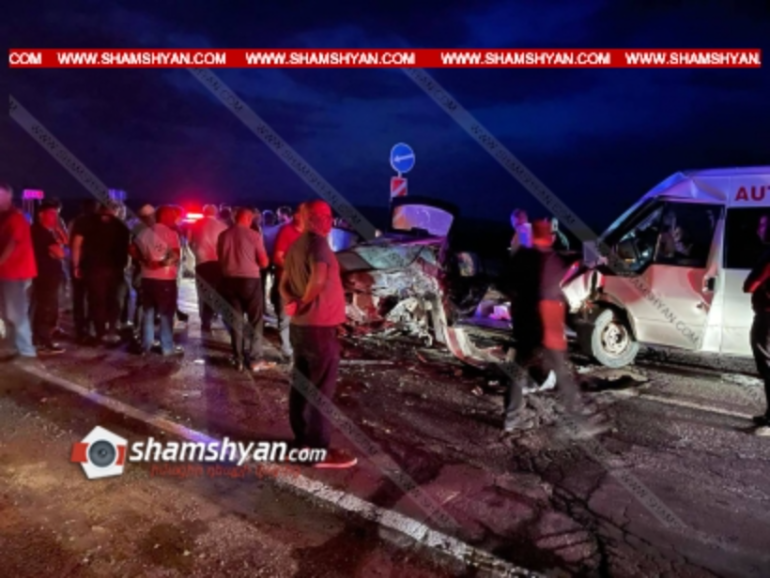 Թալինի տարածքում բախվել են Opel-ն ու Ford Transit-ը. կա 1 զոհ, 2 վիրավոր. shamshyan.com