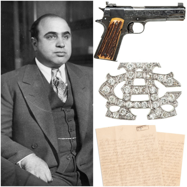 Զենք, ադամանդյա իրեր, լուսանկարներ, նամակներ. Ալ Կապոնեի անձնական իրերը կհանվեն աճուրդի (լուսանկարներ) Զենք, ադամանդյա իրեր, լուսանկարներ, նամակներ. Ալ Կապոնեի անձնական իրերը կհանվեն աճուրդի (լուսանկարներ)