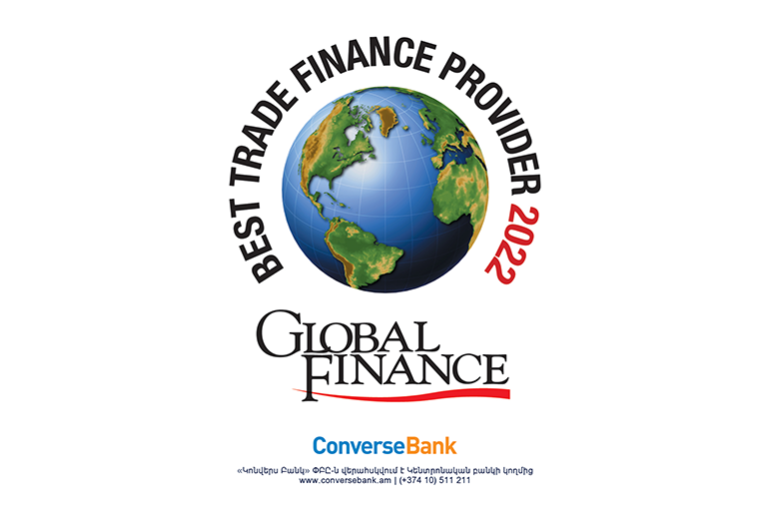 Converse Bank is the best Trade Finance Provider 2022 in Armenia according to Global Finance Converse Bank is the best Trade Finance Provider 2022 in Armenia according to Global Finance