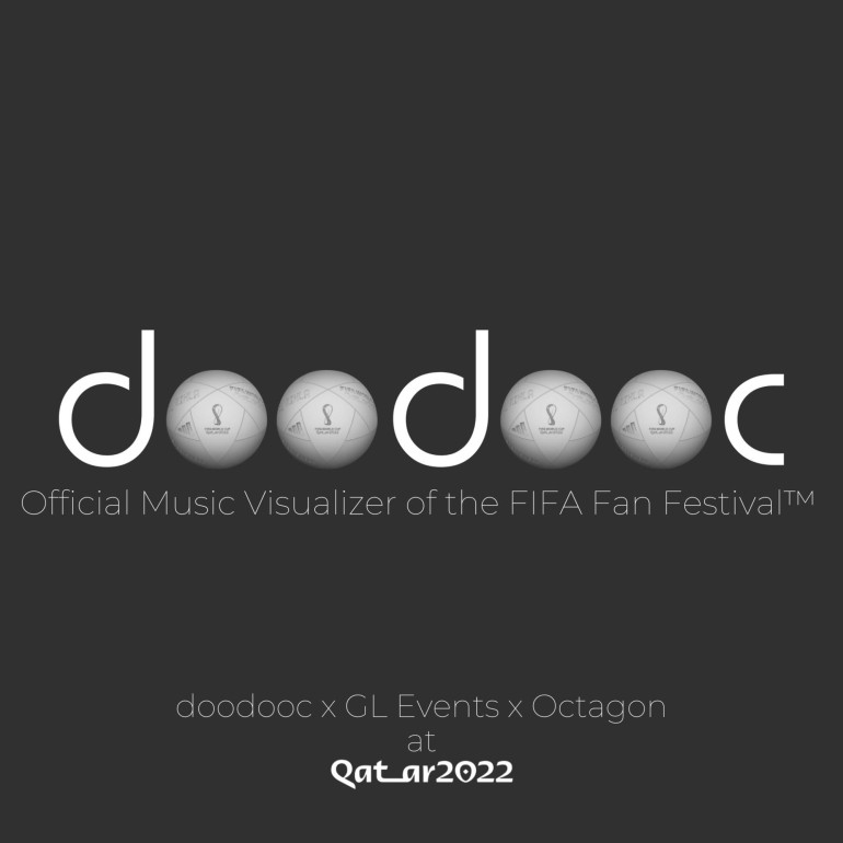 Հայկական doodooc հավելվածը FIFA Fan Fest 2022 փառատոնի պաշտոնական երաժշտական ​​վիզուալիզատորն է