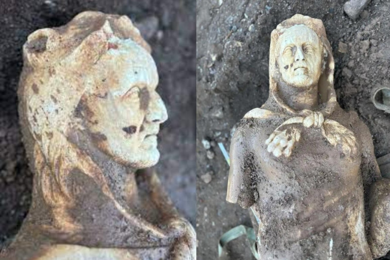 Հռոմում կոյուղու խողովակների վերանորոգման ժամանակ հայտնաբերվել է Հերկուլեսի հին հռոմեական արձանը (լուսանկարներ)