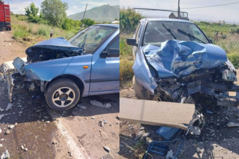 Աշտարակ-Ապարան ավտոճանապարհին «Volkswagen Vento»-ն դուրս է եկել երթևեկելի հատվածից և բախվել էլեկտրական սյանը․ վարորդը հոսպիտալացվել է