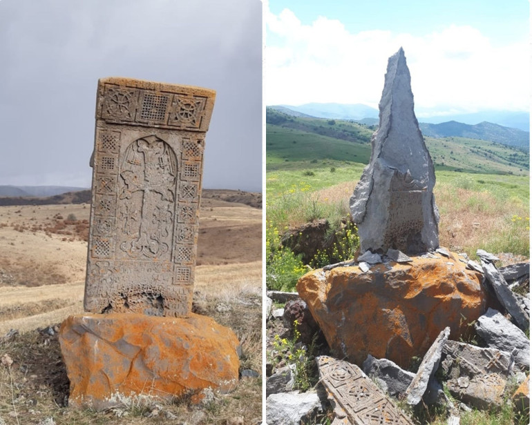 Վայոց ձորում կայծակի հետևանքով խաչքար է վնասվել