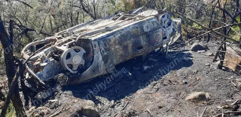 Ավտովթար-հրդեհ` Գեղարքունիքում, Opel-ը  5 մետր բարձրությունից ընկել է և բռնկվել, կան վիրավորներ․ Shamshyan.com