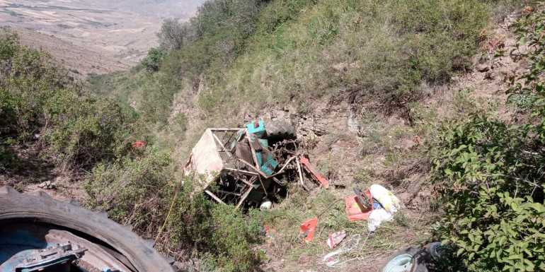 Վայոց Ձորում տրակտորը գլորվել է ձորը
