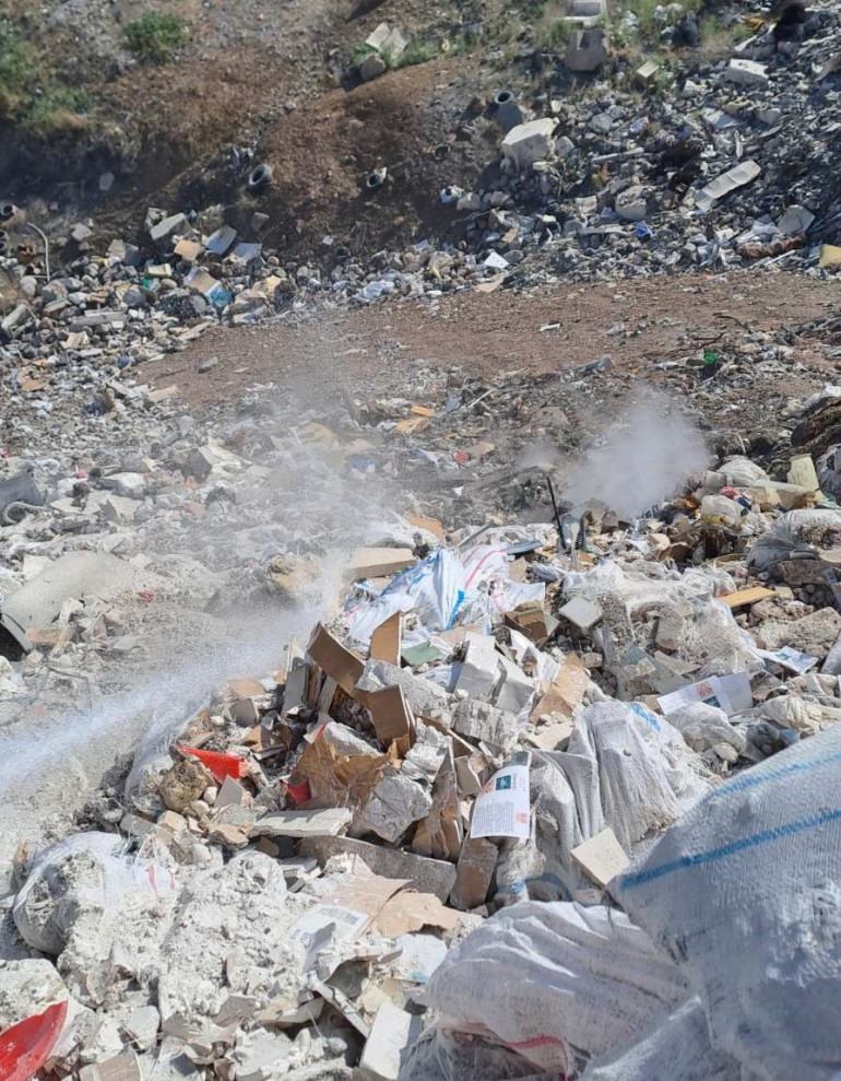 Հրդեհ՝ Նուբարաշենի աղբավայրում