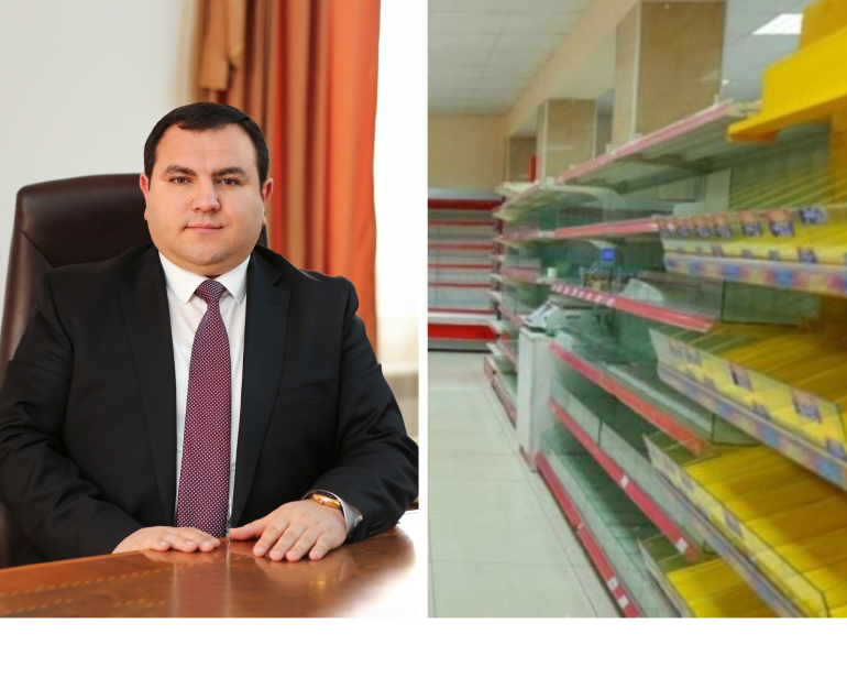 Արցախում այսօրվանից բարձր գնով ապրանք վաճառող տնտեսվարողից ապրանքը վերցվելու և պետության կողմից սահմանված գնով իրացվելու է բնակչությանը. ԱՀ պետնախարար