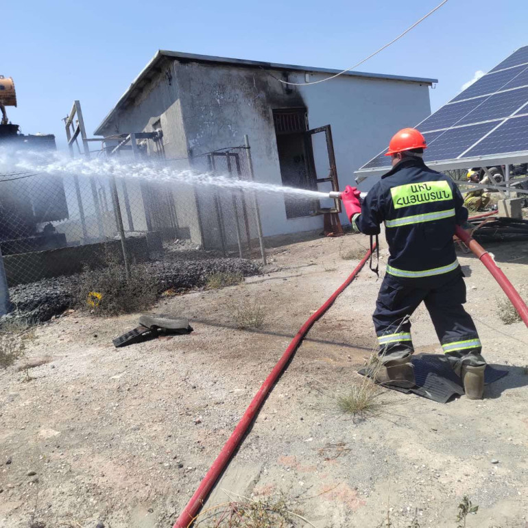 Հրդեհ Արագածոտն գյուղում Հրդեհ Արագածոտն գյուղում