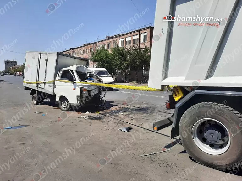Երևանում բախվել են Hyundai-ն և Iveco բեռնատարը. կա տուժած․ Shamshyan.com