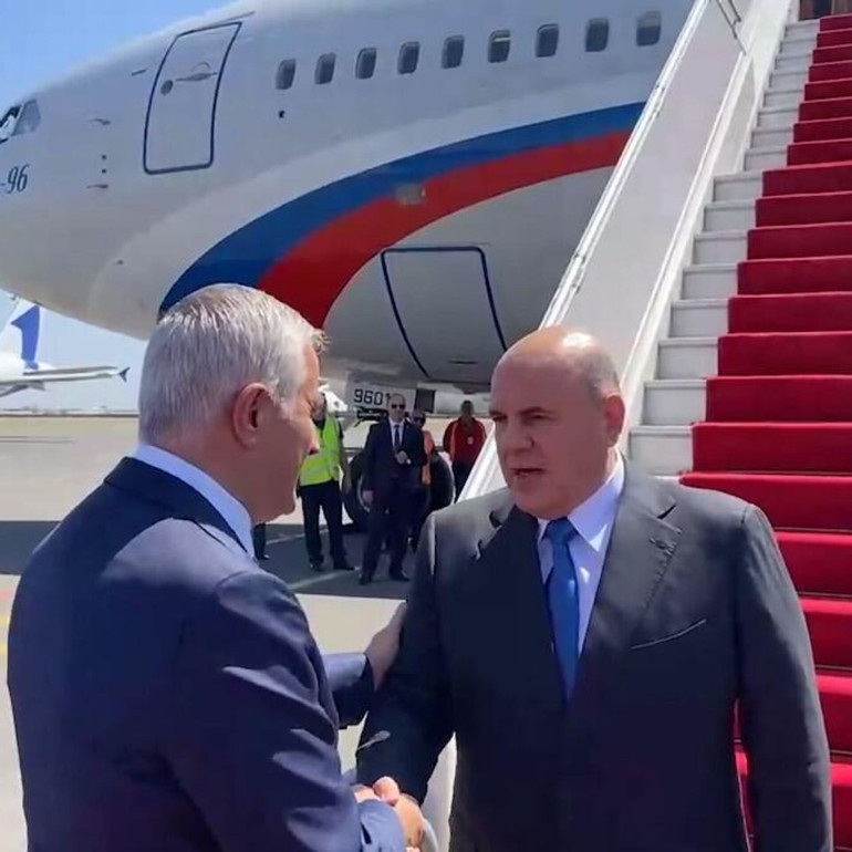 ՌԴ վարչապետ Միխայիլ Միշուստինը ժամանել է Հայաստան (տեսանյութ)