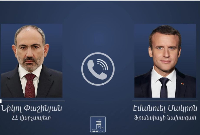 Փաշինյանն ու Մակրոնը անդրադարձել են ԼՂ-ում հումանիտար ճգնաժամի հաղթահարմանն ու լուծմանն ուղղված քայլերի անհրաժեշտությանը