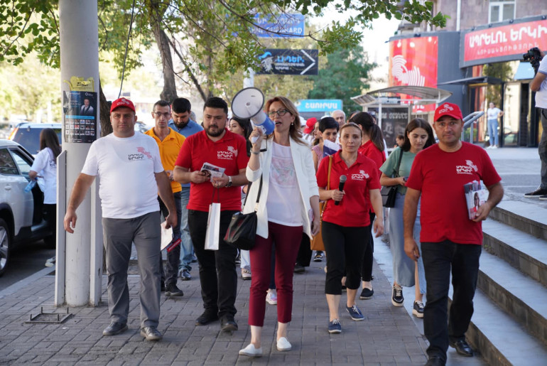 «Ապրելու երկիր» կուսակցության թիմն այսօր քարոզարշավ կիրականացնի Մալաթիա-Սեբաստիա վարչական շրջանում