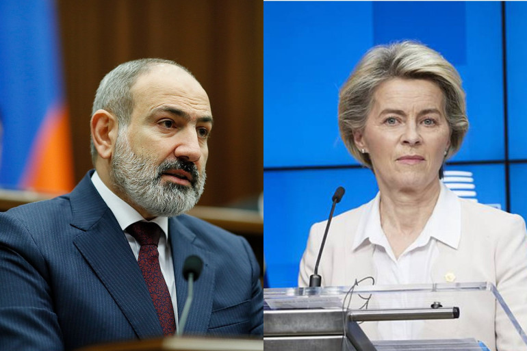 Նիկոլ Փաշինյանը և Ուրսուլա Ֆոն դեր Լայենը քննարկել են ԼՂ հայության տեղահանության հետևանքով ստեղծված իրավիճակին վերաբերող հարցեր