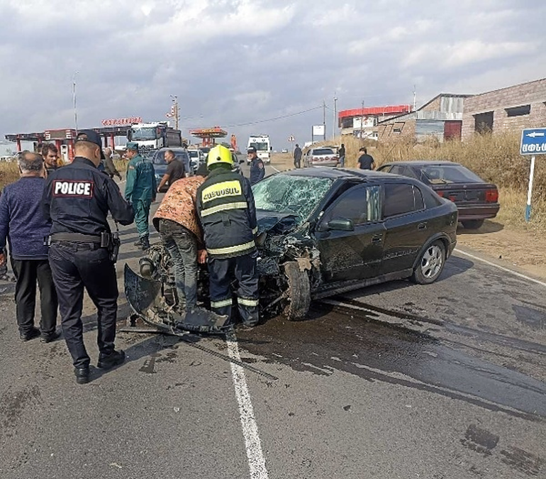 Ափնագյուղ գյուղի մոտակայքում բախվել են «Opel Astra»-ն և «Opel Zafira»-ն. կան տուժածներ