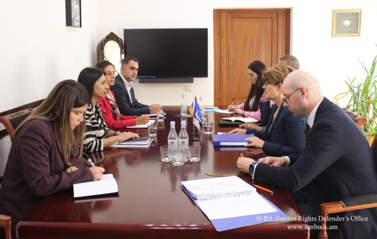 ՀՀ ՄԻՊ-ն ու ԵԽ հատուկ ներկայացուցիչը  քննարկել են տեղահանված անձանց իրավունքների պաշտպանությանն առնչվող հարցեր