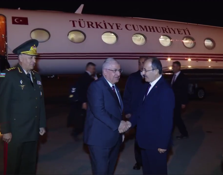 Թուրքիայի ազգային պաշտպանության նախարարը ժամանել է Ադրբեջան